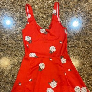 Red sun dress